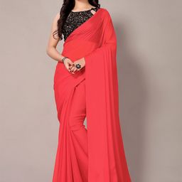 KALINI Sequinned Pure Chiffon Saree-image-22