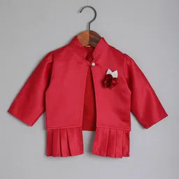 The Magic Wand Girls Maroon Party Shrug-image-31