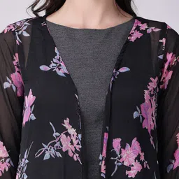 SCORPIUS Printed Longline Shrug image 3