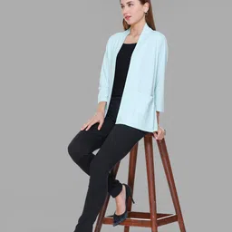 PLUSH PUSH THE FASHION Open Front Cotton Shrug image 4