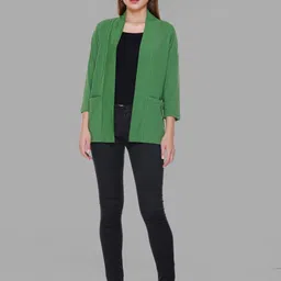 PLUSH PUSH THE FASHION Open Front Cotton Shrug image 5