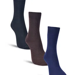 Dollar Socks Men Pack of 3 Calf-Length Cotton Socks-37