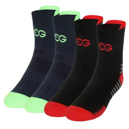 SuperGear Men Workout Pack of 2 Ankle Length Cotton Socks-24