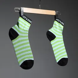 Jack & Jones Men Striped Ankle-Length Cotton Socks-picture-17