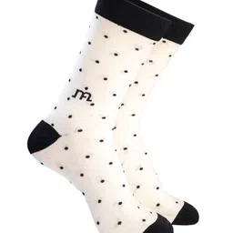 Man Arden Men Blue & White Patterned Calf-Length Cotton Socks-49