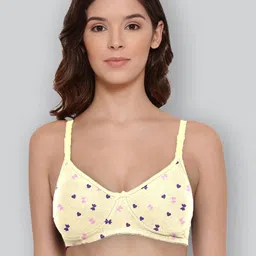 LYRA Pack Of 2 Printed Combed Cotton Wirefree Secret Support Bra with Detachable Strap-image-6