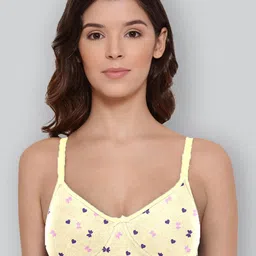 LYRA Pack Of 2 Printed Combed Cotton Wirefree Secret Support Bra with Detachable Strap-image-40