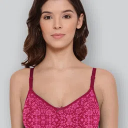 LYRA Pack Of 2 Printed Combed Cotton Wirefree Secret Support Bra with Detachable Strap-image-35