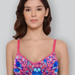 LYRA Printed Combed Cotton Wirefree Secret Support Bra with Detachable Strap-picture-21