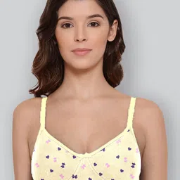 LYRA Printed Combed Cotton Wirefree Secret Support Bra with Detachable Strap-image-72