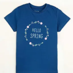 Gini and Jony Girls Typography Printed Cotton T-shirt-image-37