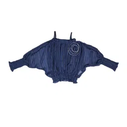 Peppermint Girls Batwing Sleeve Net Blouson Top-picture-50