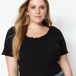 Trendyol Plus Size Round Neck Top-15