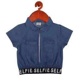 Tiny Girl Cotton Shirt Style Top-image-3