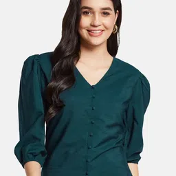 METTLE Puff Sleeve Cotton Top-picture-0