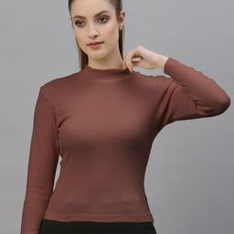Friskers High Neck Fitted Top-image-55