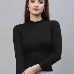 Friskers High Neck Fitted Top-image-18
