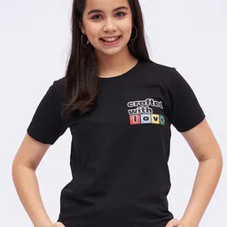luyk Round Neck Pure Cotton Top-picture-51