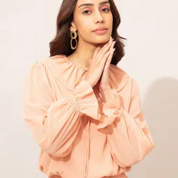 20Dresses Peach-Coloured Crop Top-picture-30