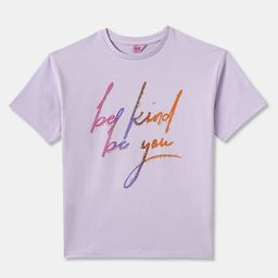 R&B Women Typography Printed Cotton Top-image-56