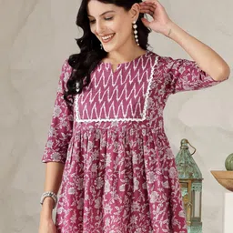 Stylum Floral Print Cotton Top-image-8