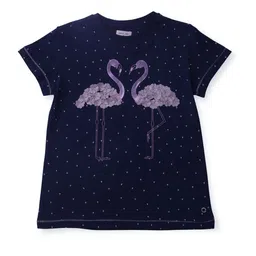 Gini and Jony Girls Conversational Printed Applique Cotton Tshirt-image-99
