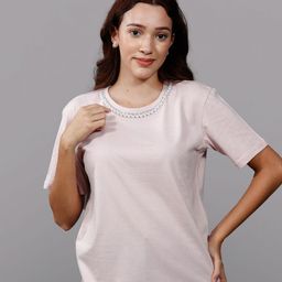 Chemistry Embellished Round Neck Cotton Top-picture-27