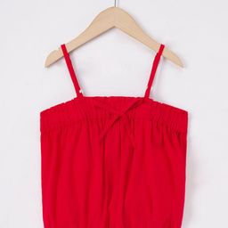 edheads Girls Shoulder Straps Cotton Blouson Top-image-9