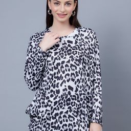 Steele Animal Printed Pure Cotton Casual Top-image-50