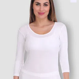SELFCARE Pack Of 2 Round Neck Thermal Cotton Tops-image-9