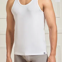 MODERN CREW Men Pack of 2 CoolSense Cotton Vests-image-36