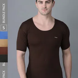 Dollar Bigboss Pack Of 5 Assorted Shrinkless Vests-image-20