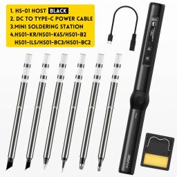 FNIRSI HS-01 Intelligent Soldering Iron HS-01 Intelligent Temperature Controlled Soldering Iron HS-01 Automatic Sleep Mode Soldering Station with Adjustable Temperature For DIY Electronics Projects - BlackFNIRSI HS-01 Intelligent Soldering Iron HS-01 Intelligent Temperature Controlled Soldering Iron HS-01 Automatic Sleep Mode Soldering Station with Adjustable Temperature For DIY Electronics Projects - Black image 5