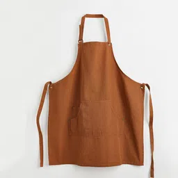 H&M Brown Pure-Cotton Apron-50