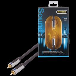 PROFIGOLD PROA4103 PVC 3 Meter RCA to RCA Audio Cable (Double Screening, Anthracite)-27