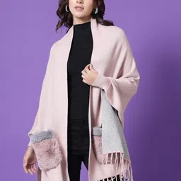 Mafadeny Fringed Longline Poncho-image-55