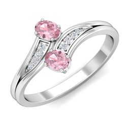 KUBERBOX 18KT White Gold Diamond-Studded & Quartz Ring-2.9gm-image-30