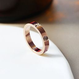 MYKI Rose Gold-Plated CZ-Studded Finger Rings-0