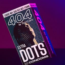 Bold Care Set Of 2 404 Extra Dots & Strawberry Flavored Condoms - 10Pcs Each image 2