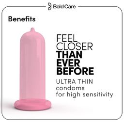 Bold Care Set Of 2 404 Extra Dots & Strawberry Flavored Condoms - 10Pcs Each image 5