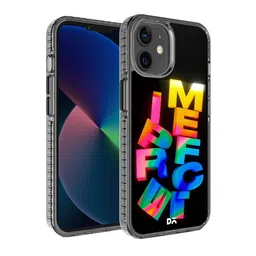 DailyObjects Black Printed iPhone 12 Back Case-53