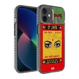 DailyObjects Orange & Yellow Do Aakhein Matchbox Stride iPhone 12 Back Case-4