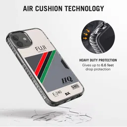 DailyObjects White & Grey Printed iPhone 12 Phone Case image 2