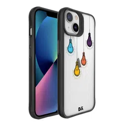 DailyObjects Multi-Coloured Printed Clear Bulbs iPhone 13 Mini Phone Case-70