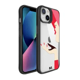 DailyObjects Black Printed  Flying Kiss iPhone 13 Mini Phone Case-28