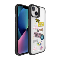 DailyObjects Black & Yellow Positivity Printed iPhone 13 Mini Back Case-10