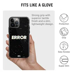 DailyObjects Black & White Printed ERROR iPhone 13 Pro Max Phone Case image 3