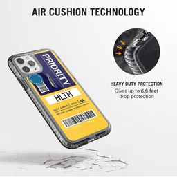 DailyObjects Yellow & Blue Priority Printed iPhone 11 Pro Phone Case image 4