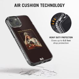 DailyObjects Black & Beige Thirsty Text Printed iPhone 13 Phone Case image 4