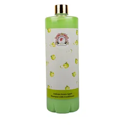 Indrani Cosmetics Cruelty-Free Green Apple Shampoo with Conditioner - 1 L-91